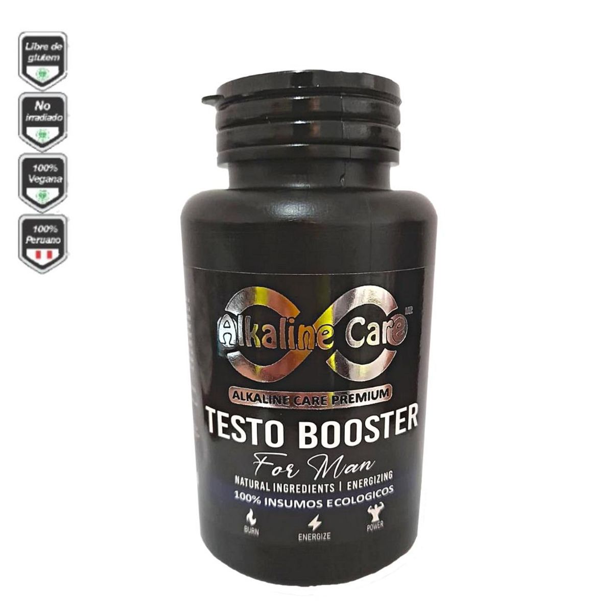 ALKALINE CARE - Testo Booster 300 Cápsulas (Potenciador Sexual Natural)