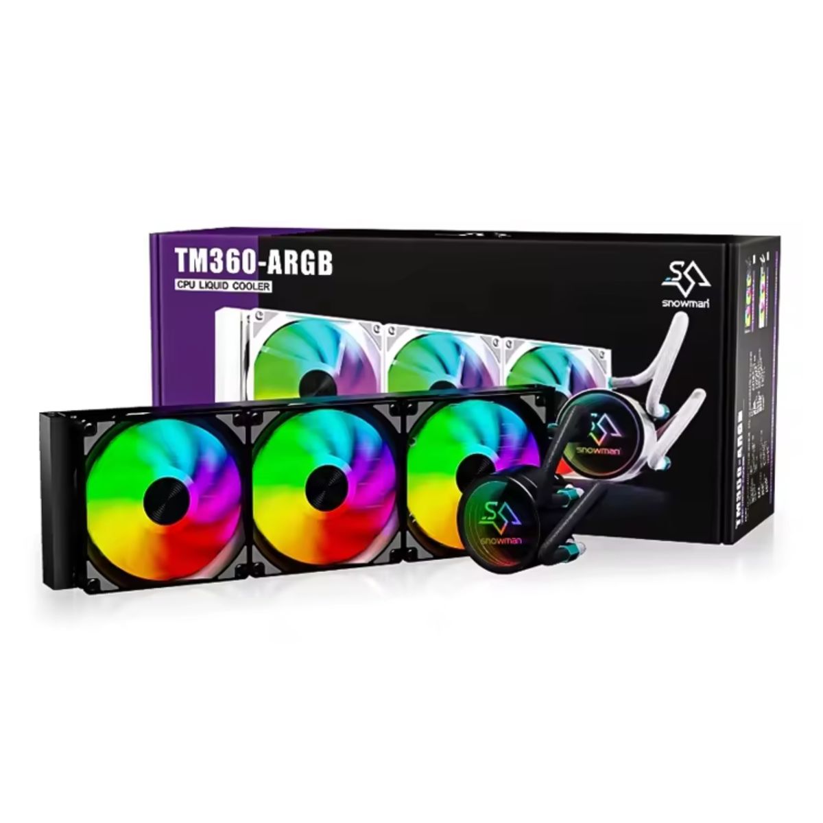 SNOWMAN - Sistema de enfriamiento Líquido para CPU TM 360MM BLACK