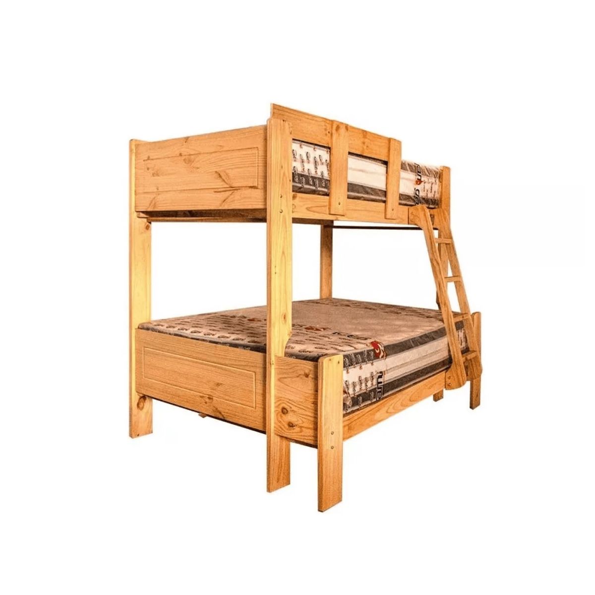 MUEBLES MACRUMO - Camarote Mixto  Pino de 1"x 6" Apanelado+ Acabado Barniz