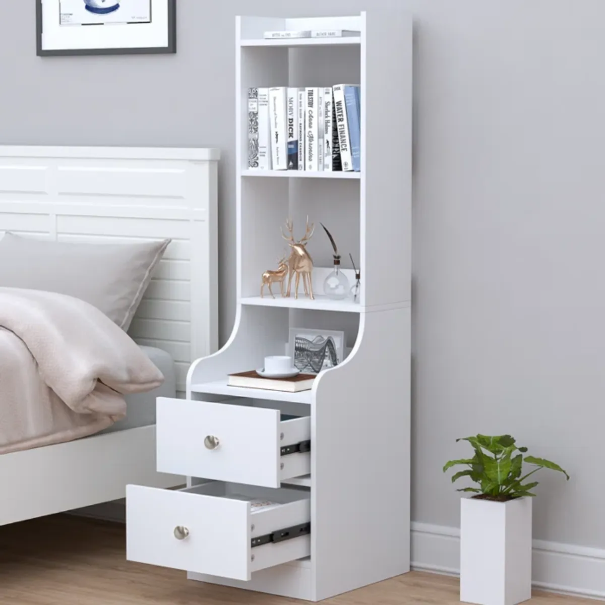 GENERICO - Velador Katalina Blanco Petrox Home