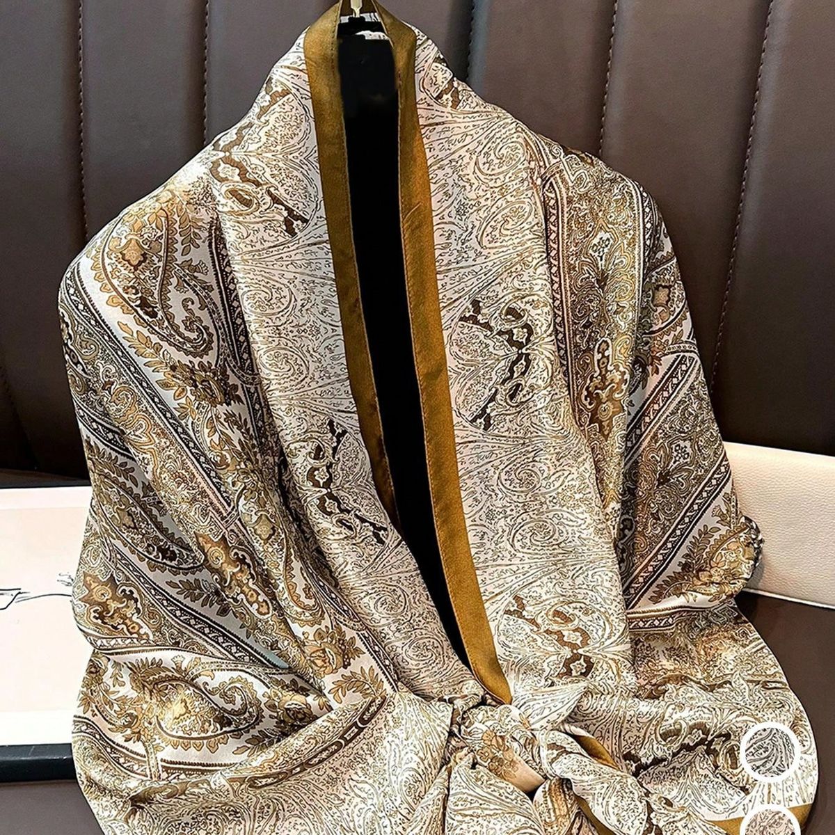 KAST PE - Bufanda Pashmina Ivonne de Seda  - Pañuelo Diseño a rayas Mujer