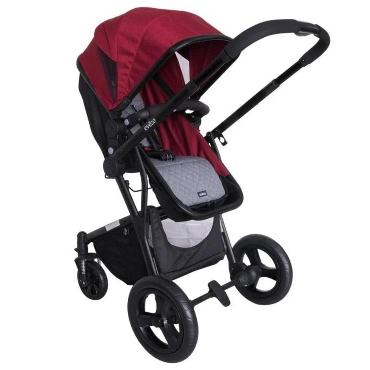 EBABY - Coche Cuna de Paseo Fazio Deluxe 125 Rojo