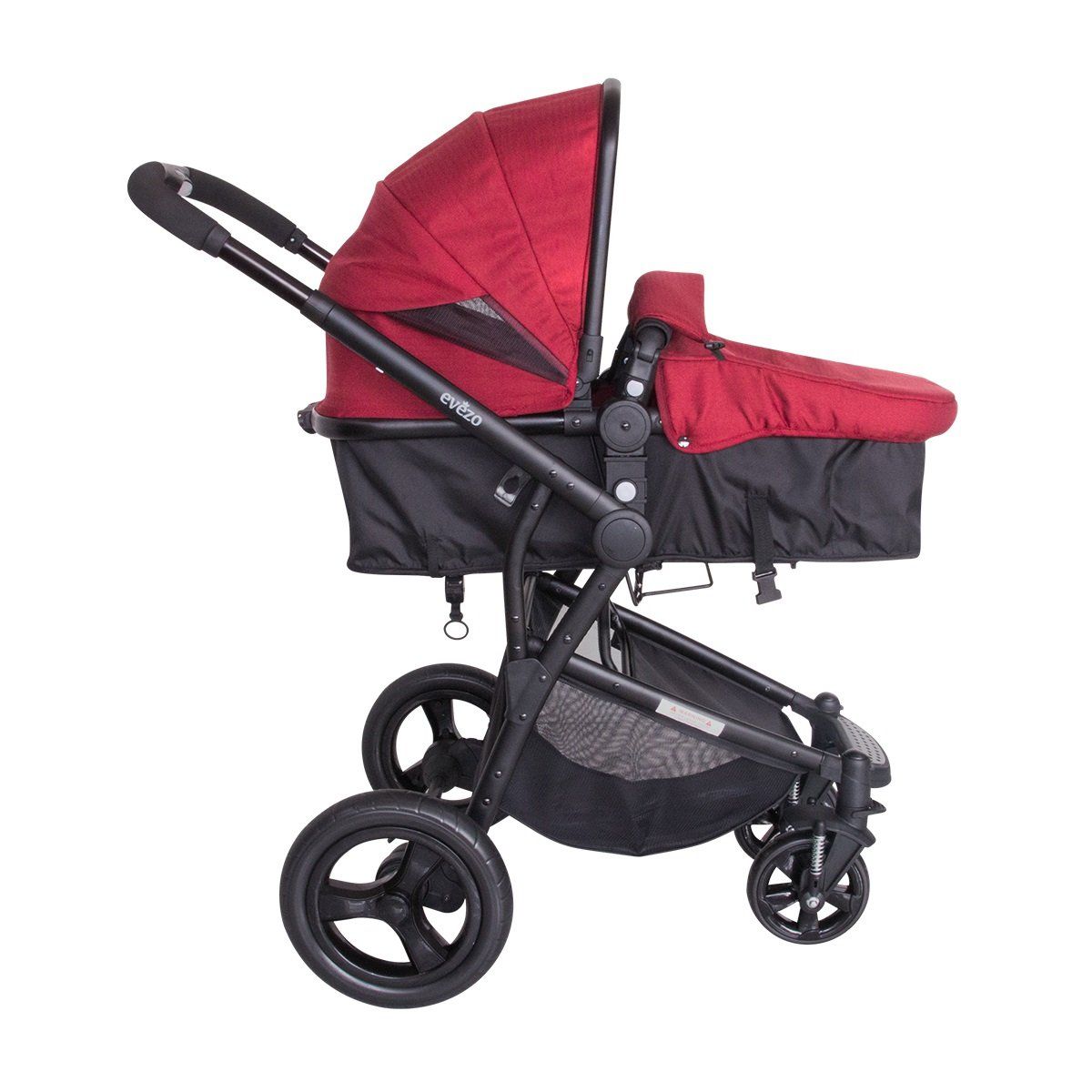 EBABY - Coche Cuna de Paseo Fazio Deluxe 125 Rojo