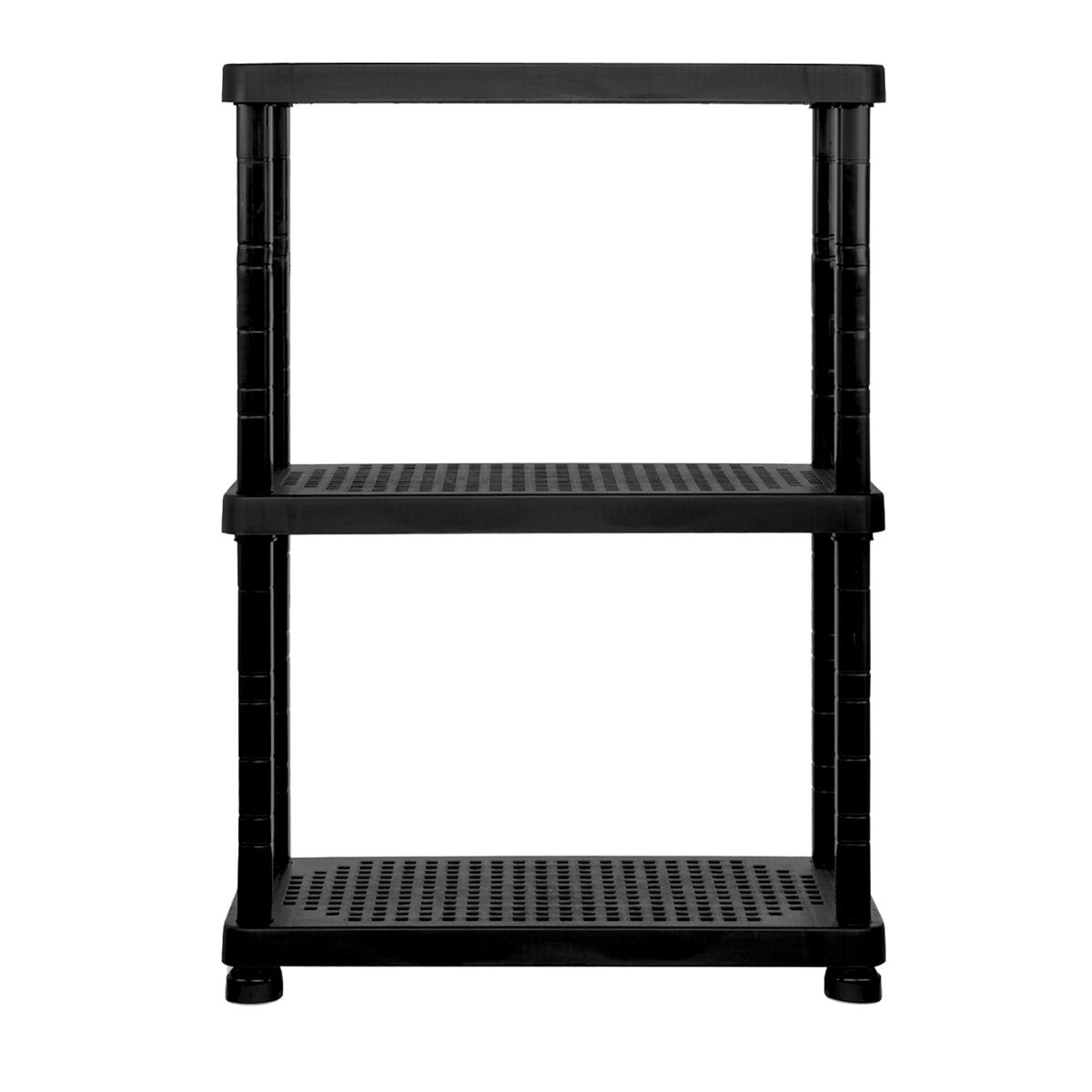 QRUBBER - Estantería Modular Modelo Forte 3 Niveles Color Negro - MQ
