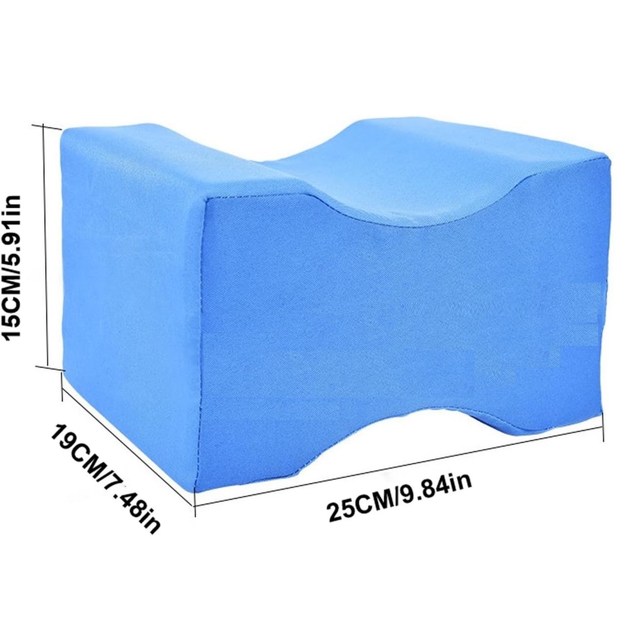 GENERICO - Cojin piernas viscoelastico Gel + Funda Azulino