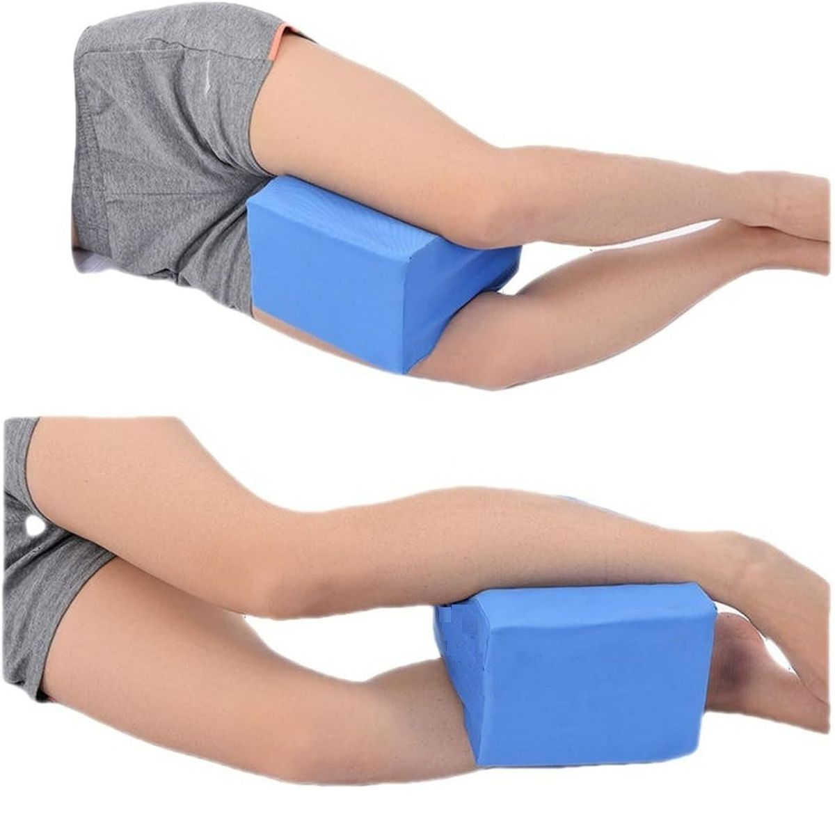 GENERICO - Cojin piernas viscoelastico Gel + Funda Azulino