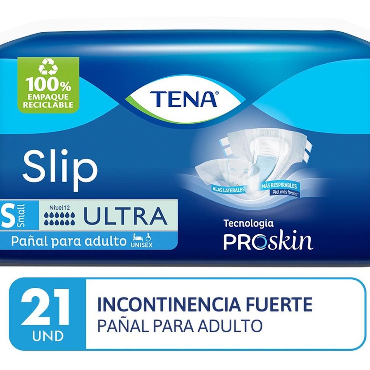 TENA - Pañal Tena Slip Ultra Small 21 UN