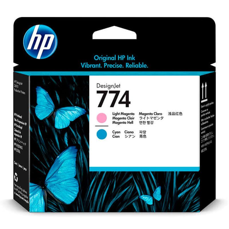 HP - Cabezal HP 774 LT Magenta Cyan P2V98A