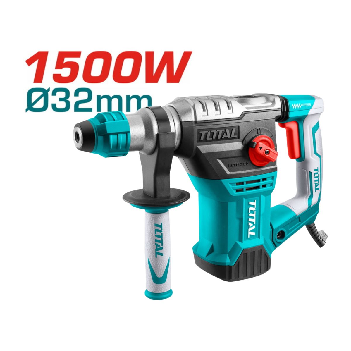 TOTAL TOOLS - Rotomartillo 1500w 5.5 Joules Industrial Total
