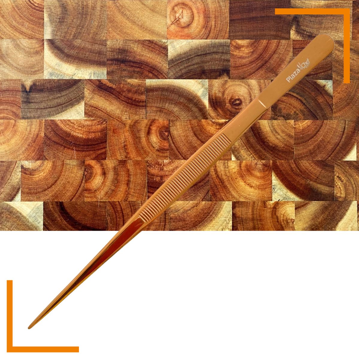 PLAZA CHEF - PINZAS DE EMPLATADO PLAZA CHEF RECTAS DE 20 CM