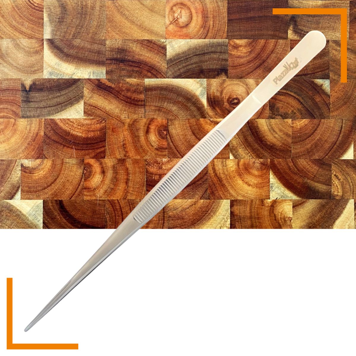 PLAZA CHEF - PINZAS DE EMPLATADO PLAZA CHEF RECTAS DE 20 CM