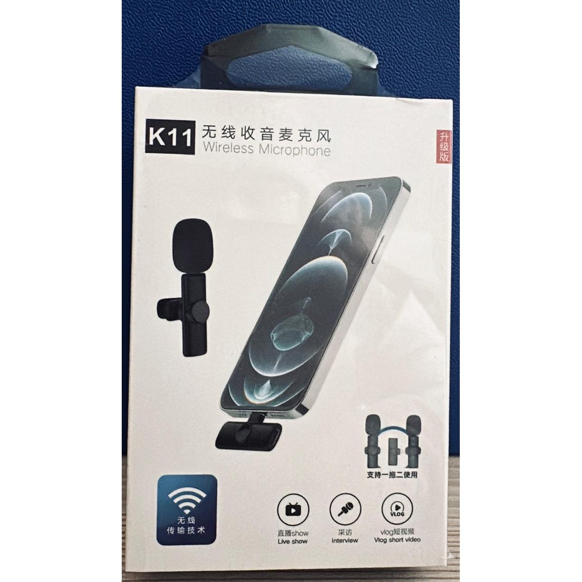 GENERICO - MICRÓFONO INALÁMBRICO RECARGABLE TIPO IPHONE - K11