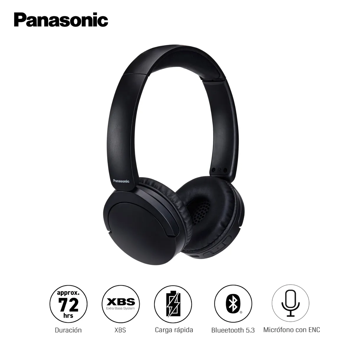 PANASONIC - Audífonos Bluetooth HF630 Negro - 72 Horas