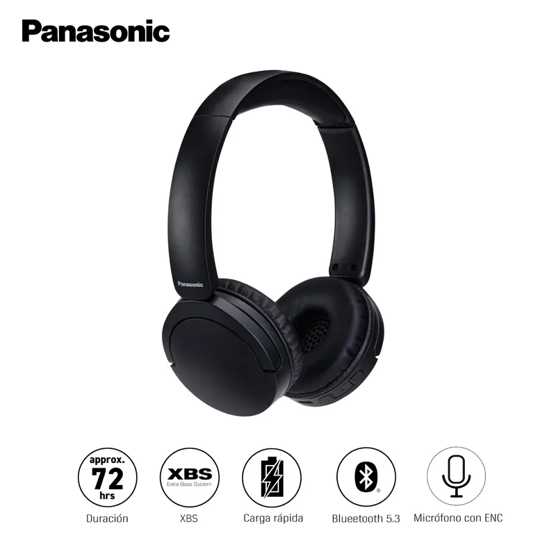 PANASONIC - Audífonos Bluetooth HF630 Negro - 72 Horas
