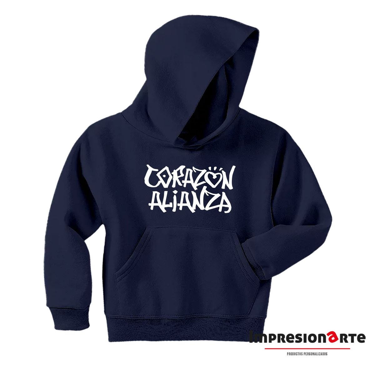 GENERICO - Polera Corazón Azul 100% Algodón
