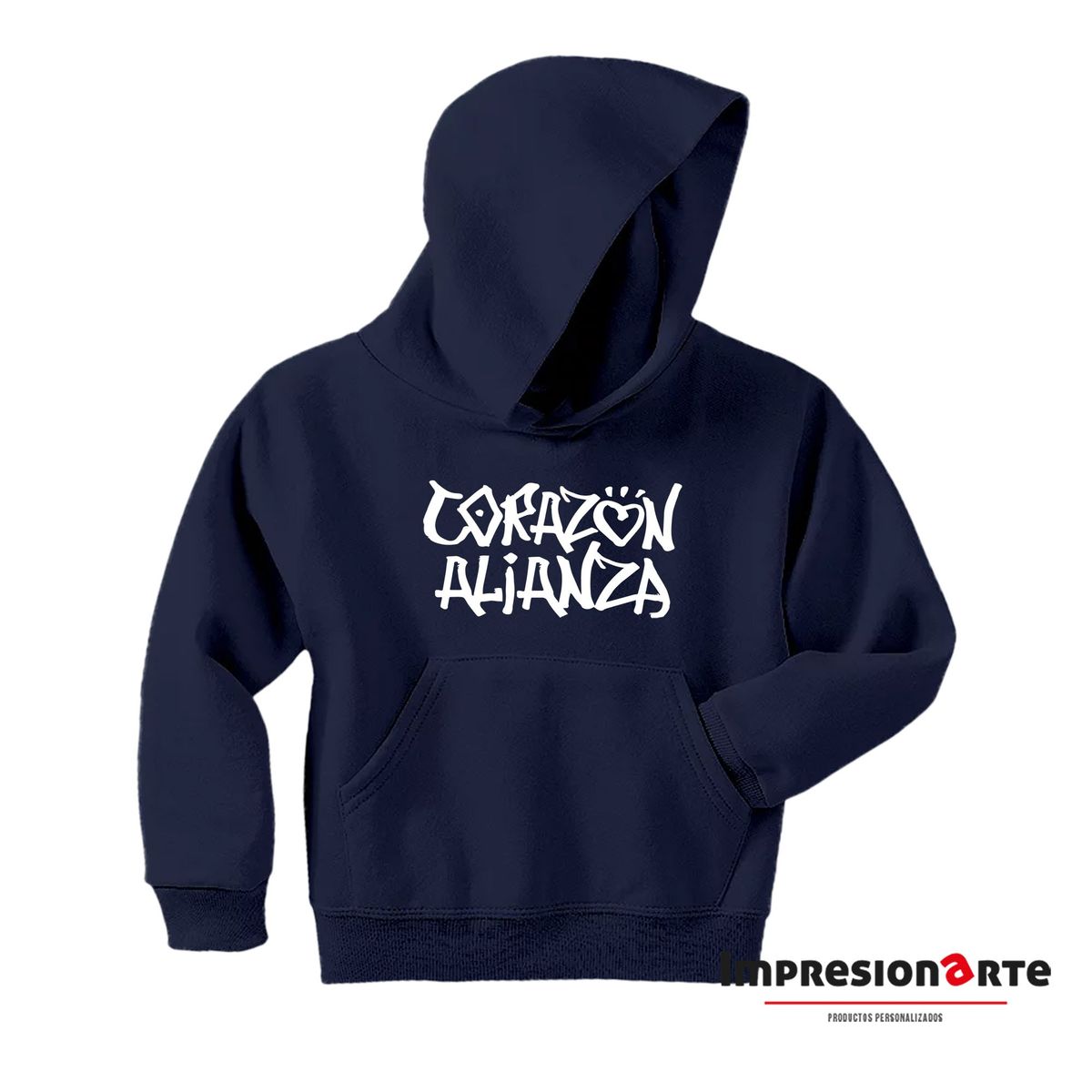 GENERICO - Polera Corazón Azul 100% Algodón
