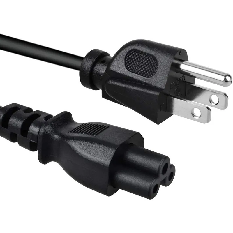 GENERICO - Cable poder para Laptop C5 TREBOL enchufe universal
