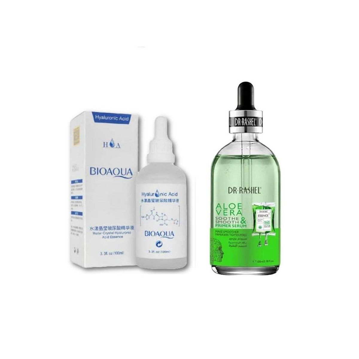 BIOAQUA - Serum Ácido Hialurónico 100 ml + Primer Serum Áloe-Vera Calma_123