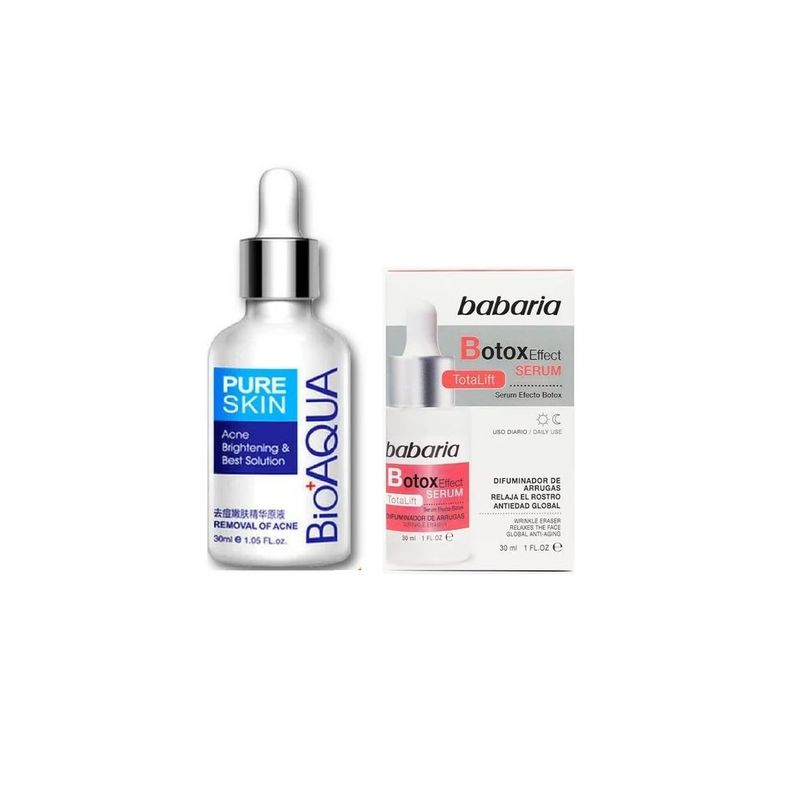 BIOAQUA - Serum aclarante Anti Acné + Serum Facial Botox Effect Babaria_123
