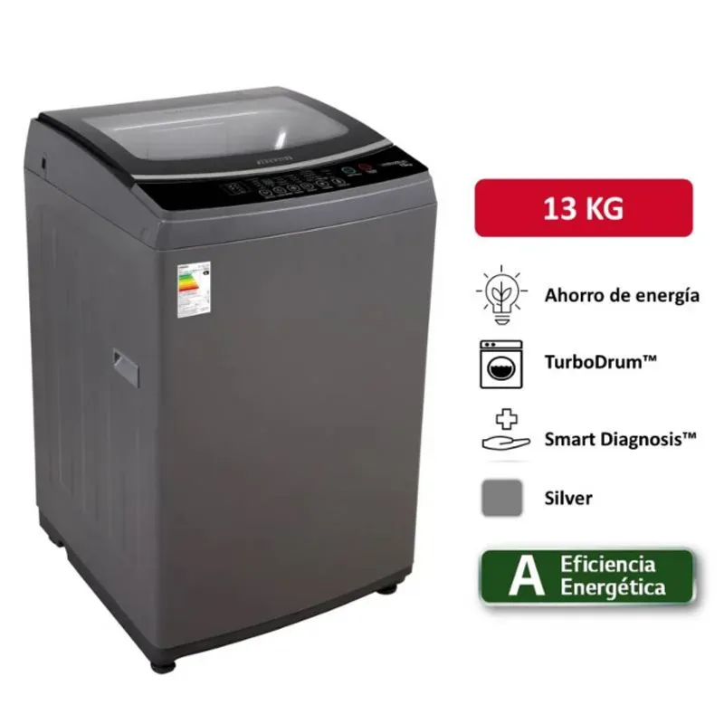 BLACKLINE - LAVADORA BLACKLINE 13 KG CARGA SUPERIOR GRIS OSCURO - SPBL13NTL