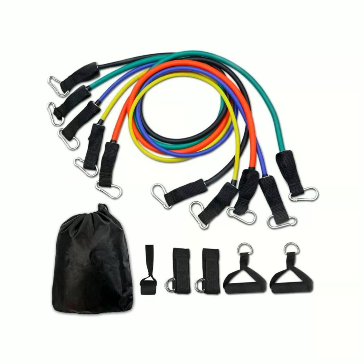 GENERICO - Set Resistencia de 5 Ligas Bandas Fitness