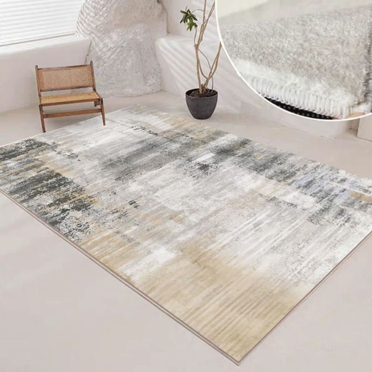 GENERICO - ALFOMBRA SEDA SINTETICA 230x180cm FS-76