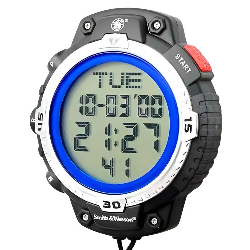 GENERICO - Cronómetro S & W SWW-100 Multi 20 Memorias Resolución 1100 - Negro