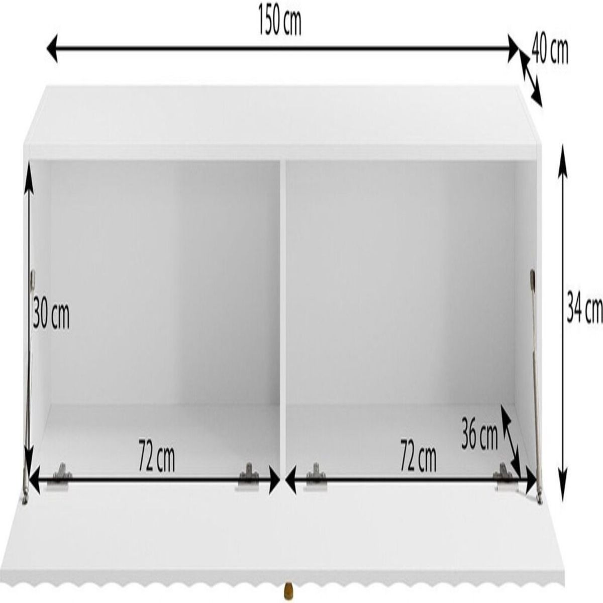 TU MESITA - Mesa de TV TU MESITA Michel Moderna color Blanco 1 puerta
