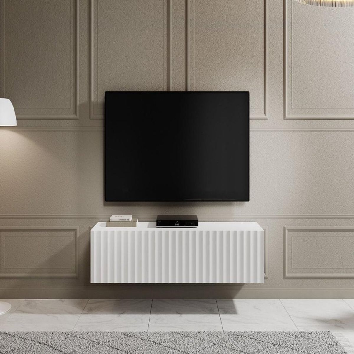 TU MESITA - Mesa de TV TU MESITA Michel Moderna color Blanco 1 puerta