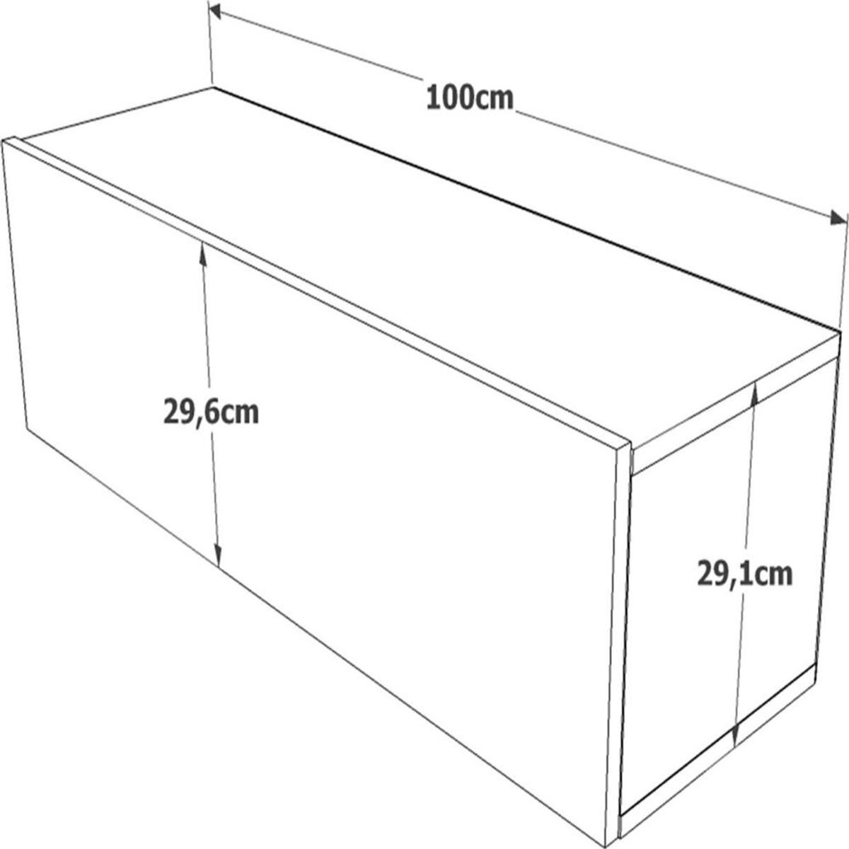 TU MESITA - Mesa de TV TU MESITA Flotante June color BlancoDuna 1 puerta
