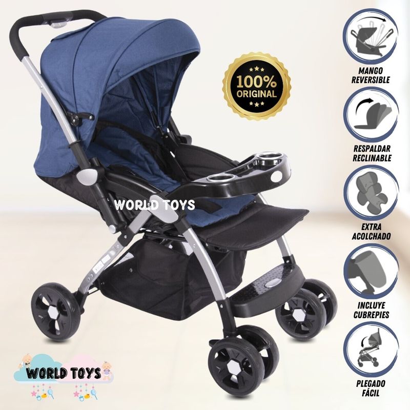 BABY - Coche Cuna de Lujo «JAZZ » Edición Limitada Blue