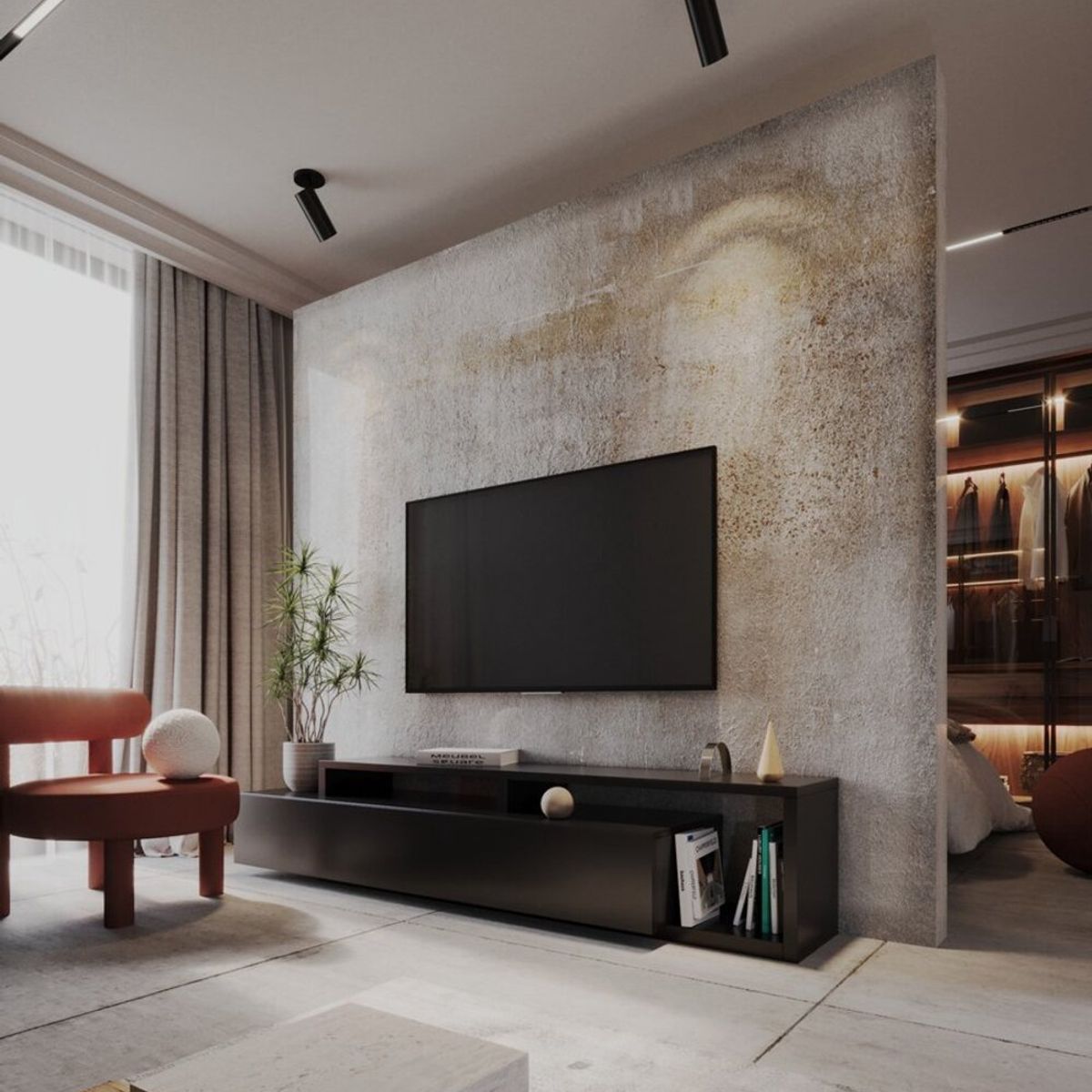 TU MESITA - Mesa de TV Moderna Mikela color Negro TU MESITA