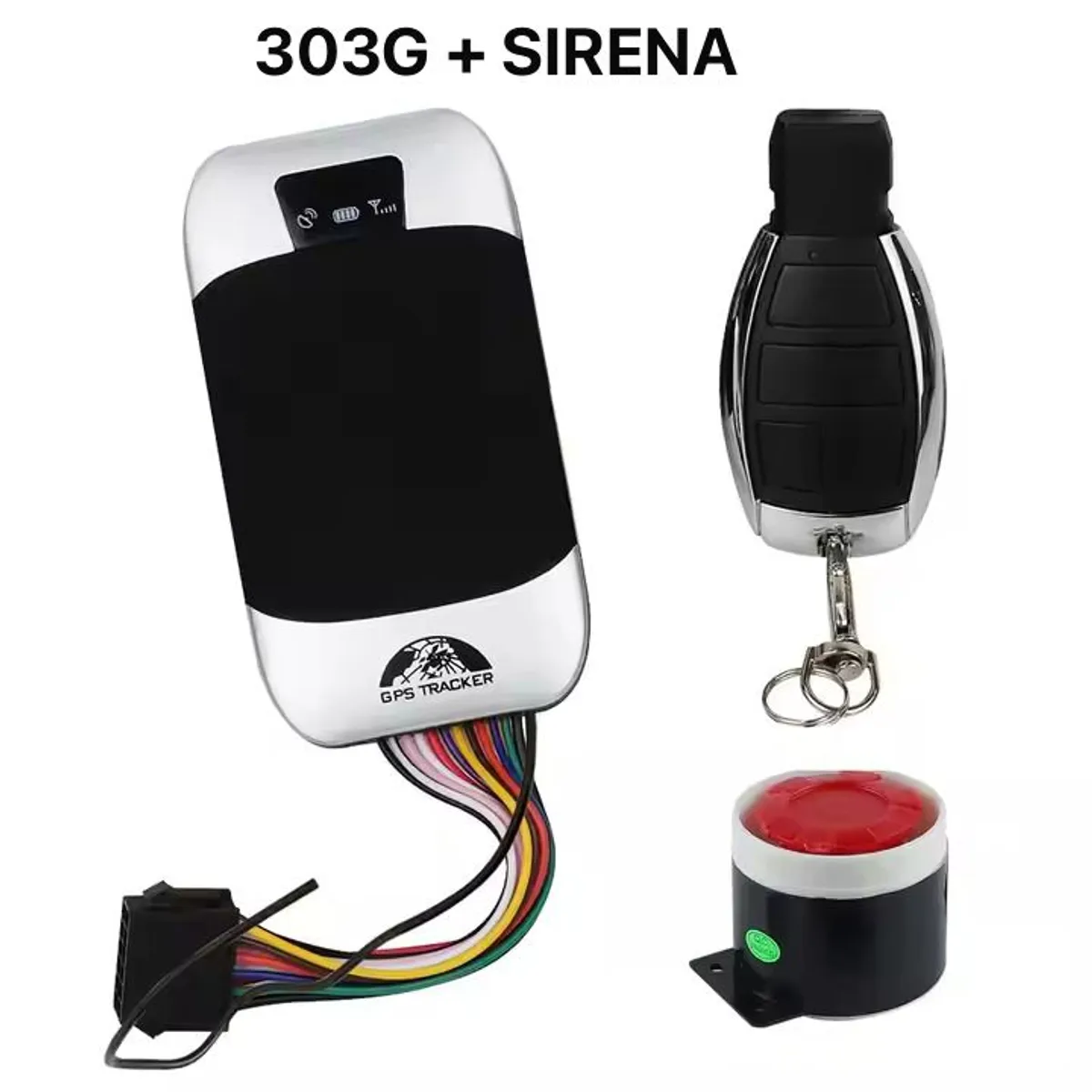 GPS TRACKER - GPS COBAN  303G  + SIRENA , DISPOSITIVO PARA RASTREO VEHICULAR