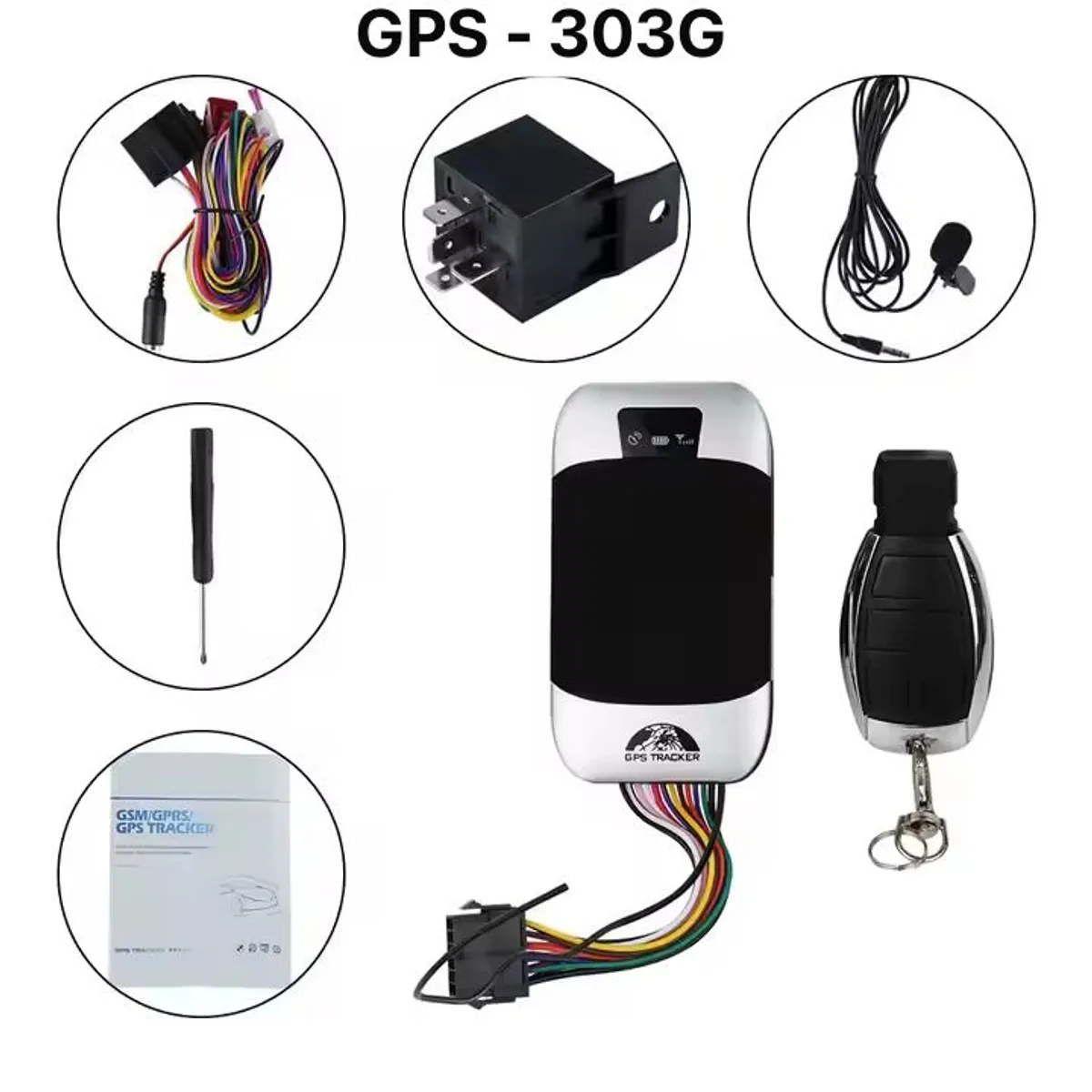 GPS TRACKER - GPS COBAN  303G  + SIRENA , DISPOSITIVO PARA RASTREO VEHICULAR