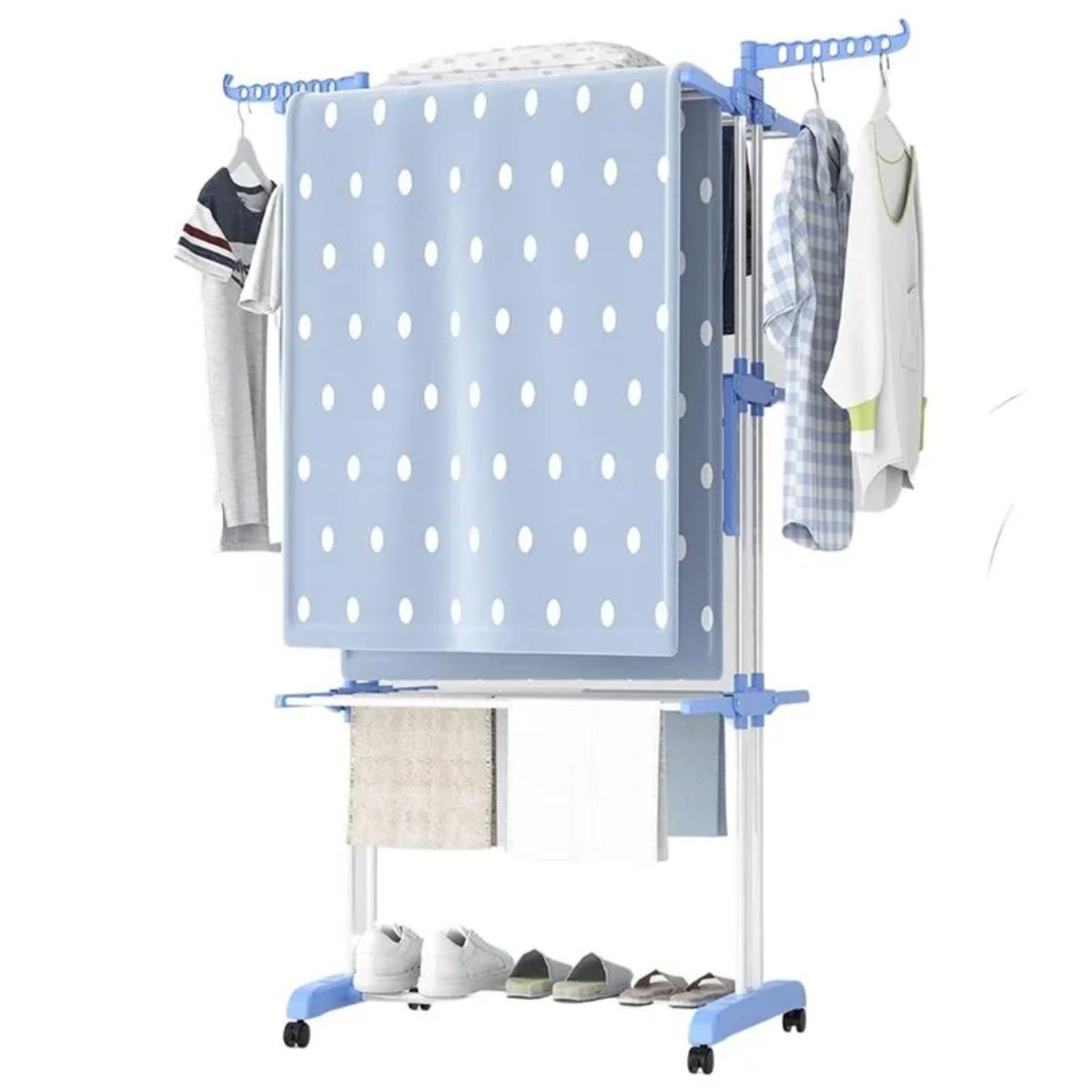 OEM - Tendedero de Ropa Plegable 4 Niveles Multifuncional