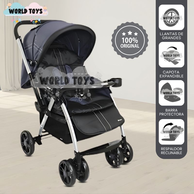 BABY - Coche Cuna de Lujo «KENDRIC» Edición Limitada Blue