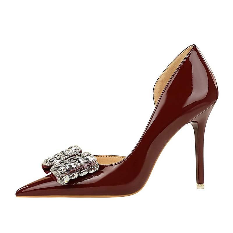 SHANDIAN - Zapato Formal Mujer Rojo