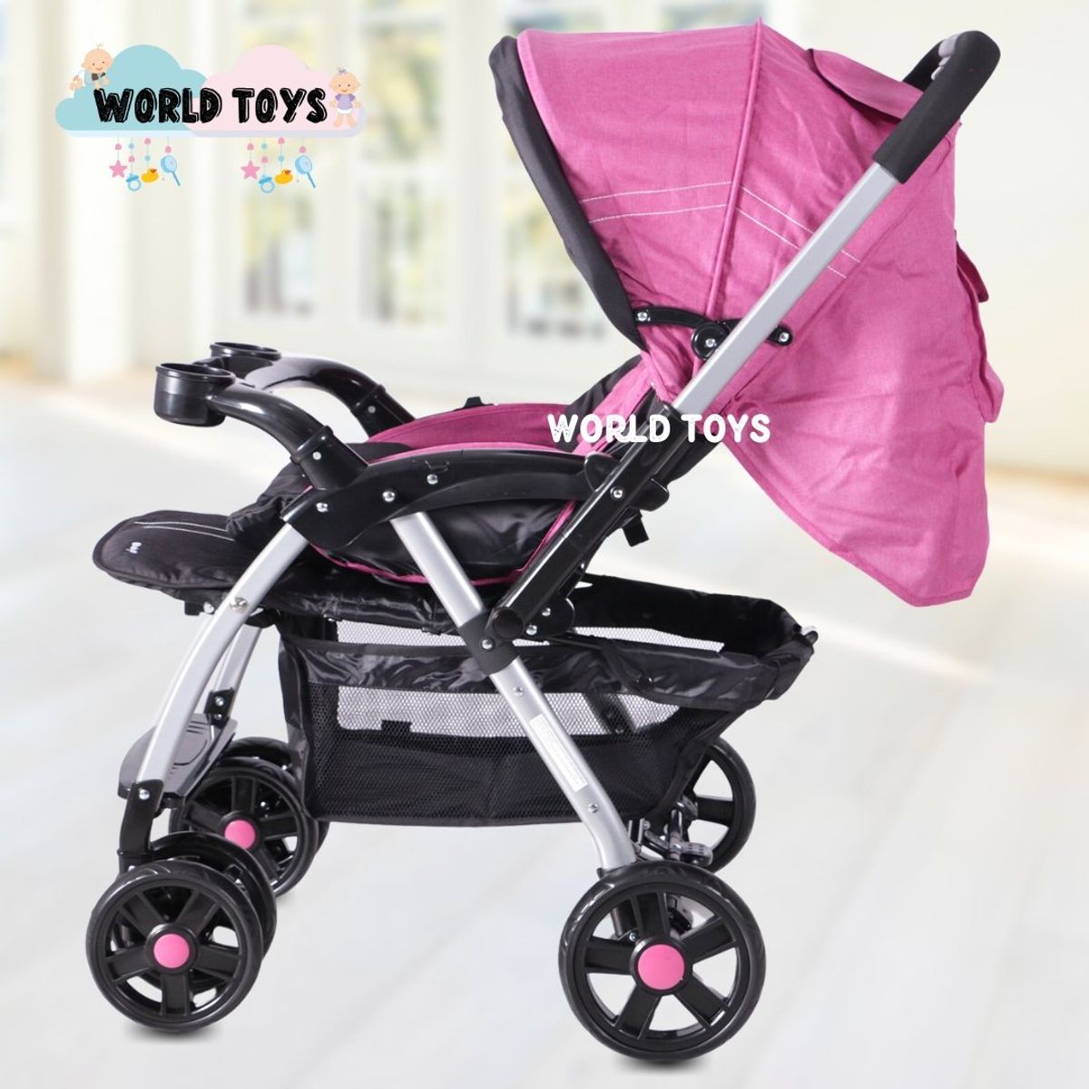 BABY - Coche Cuna de Lujo «KENDRIC» Edición Limitada Pink