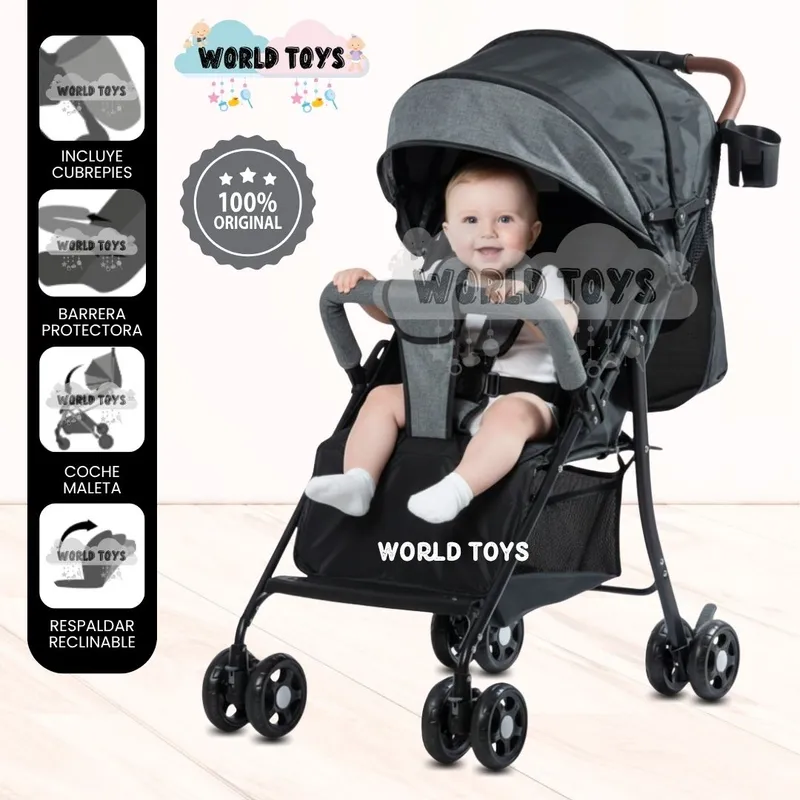 BABY - Coche Cuna de Lujo «MADDOX  » Edición Limitada Black