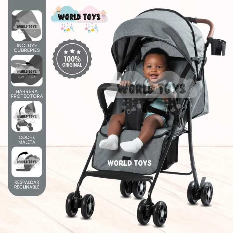 BABY - Coche Cuna de Lujo «MADDOX» Edición Limitada Gray