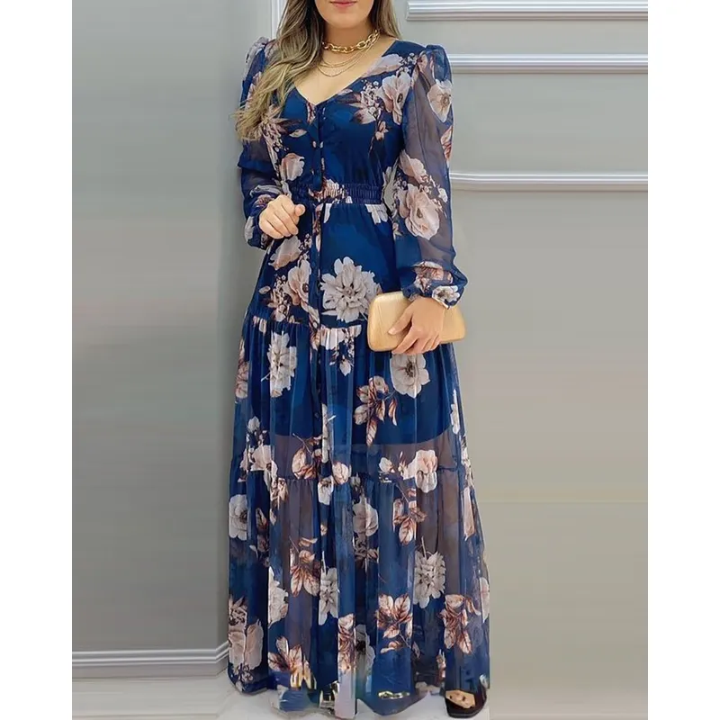 GENERICO - Vestido Laia  Floral manga larga