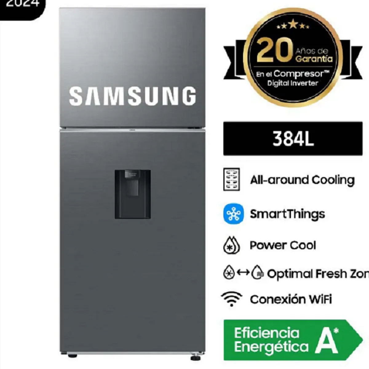 SAMSUNG - REFRIGERADORA SAMSUNG 348 LT  RT38DG6730S9PE