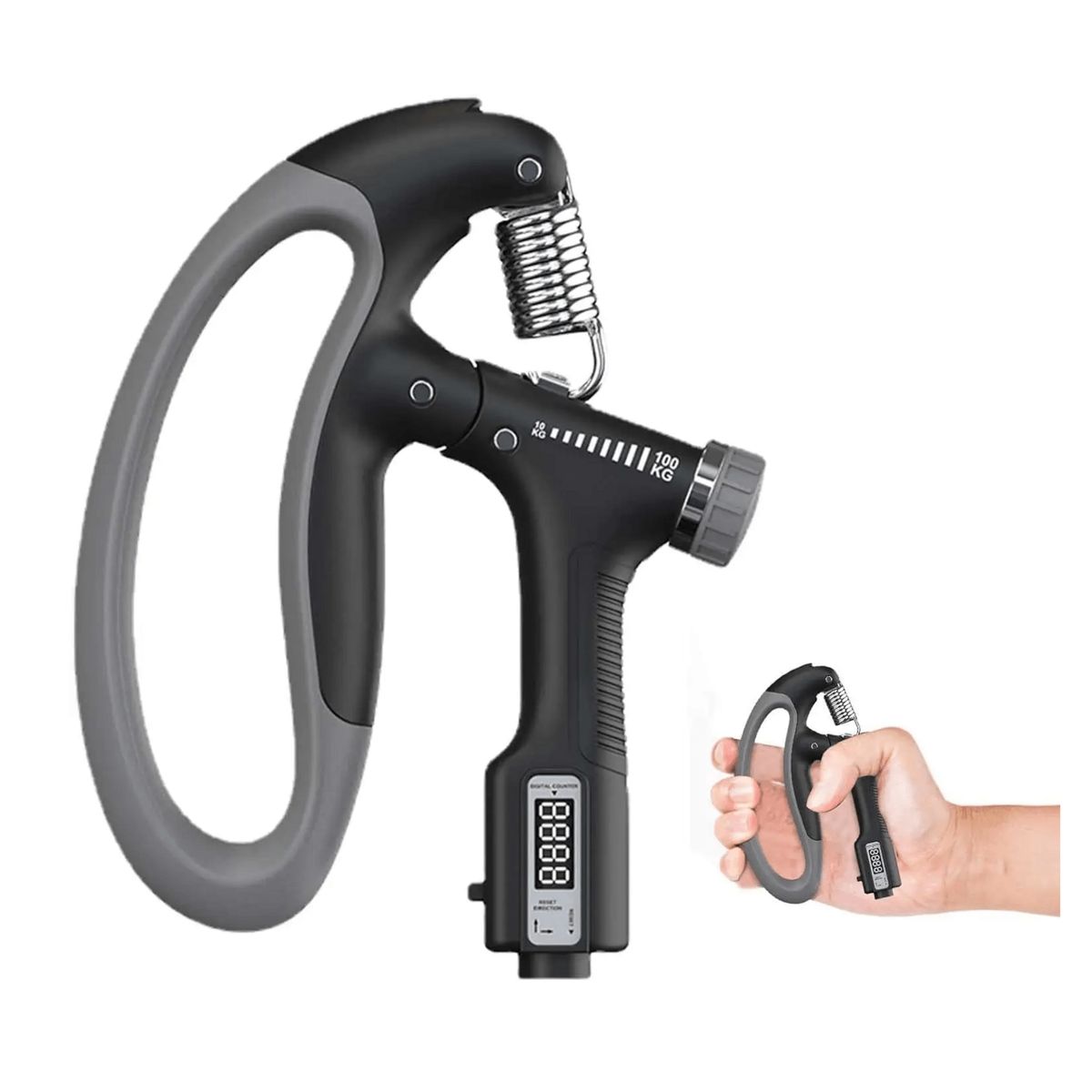 ALPHA GYM - Hand grip de 100 Kg regulable y fuerza de agarre para manos