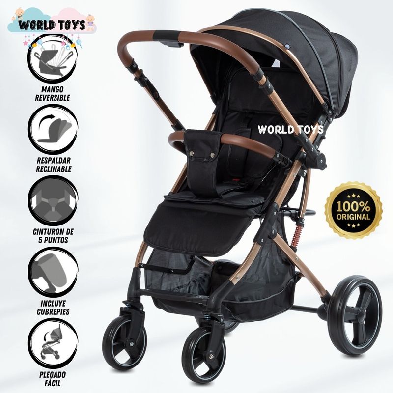 BABY - Coche Maleta «HI NOUR» de Lujo Black
