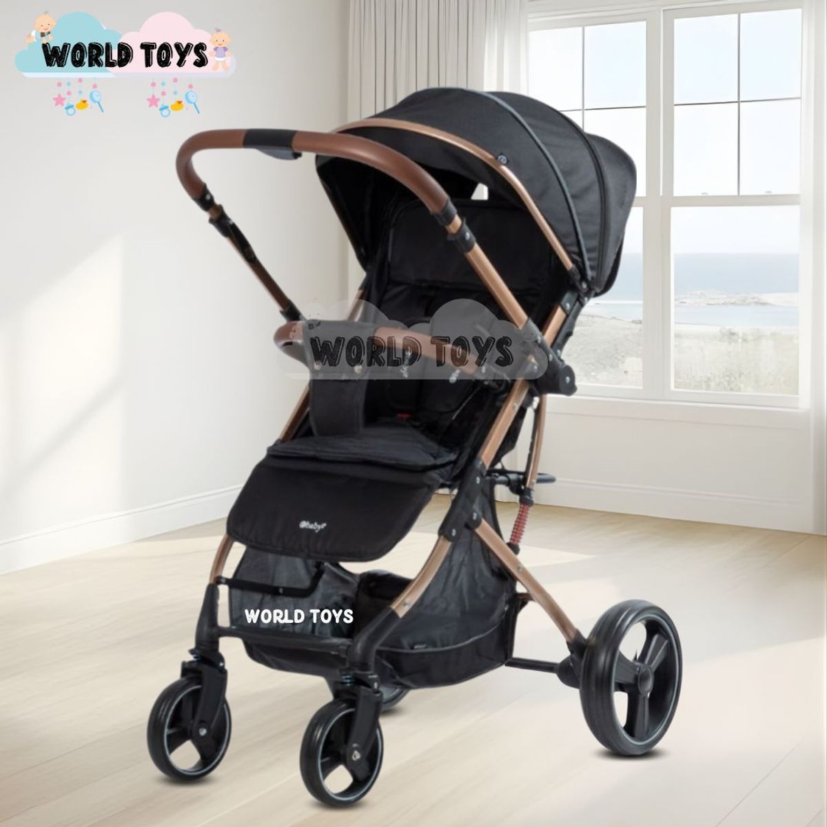 BABY - Coche Maleta «HI NOUR» de Lujo Black