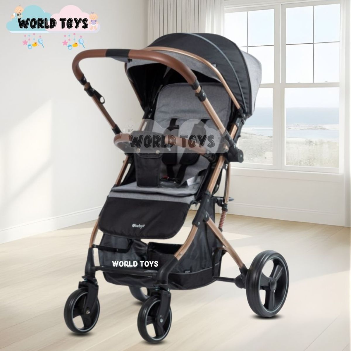 BABY - Coche Maleta «HI NOUR» de Lujo Gray
