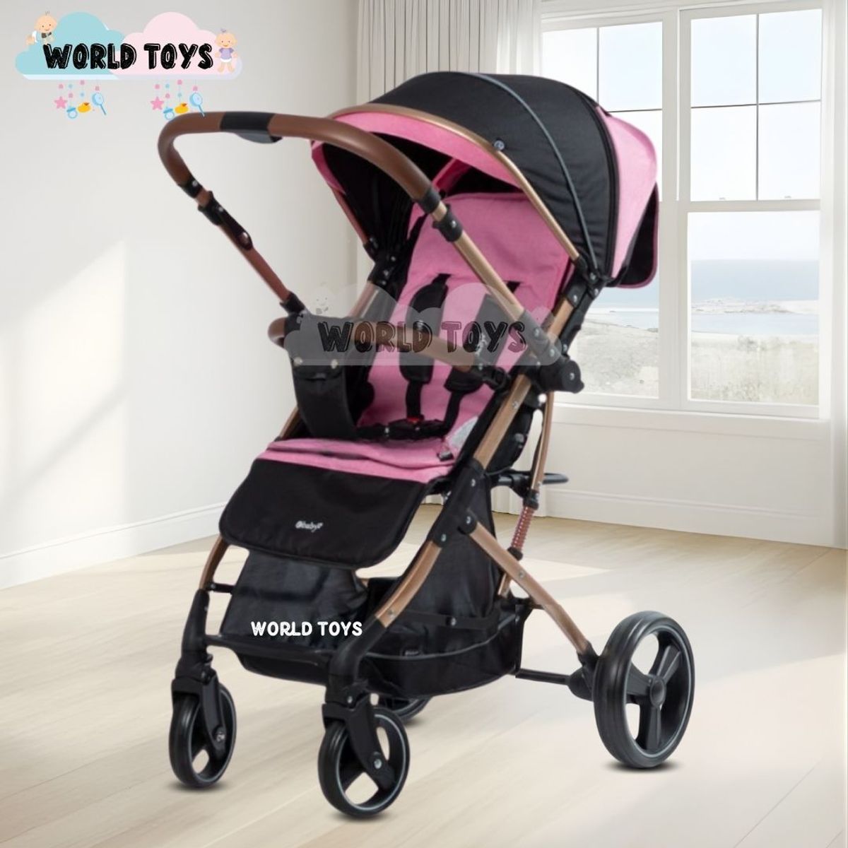 BABY - Coche Maleta «HI NOUR» de Lujo Pink