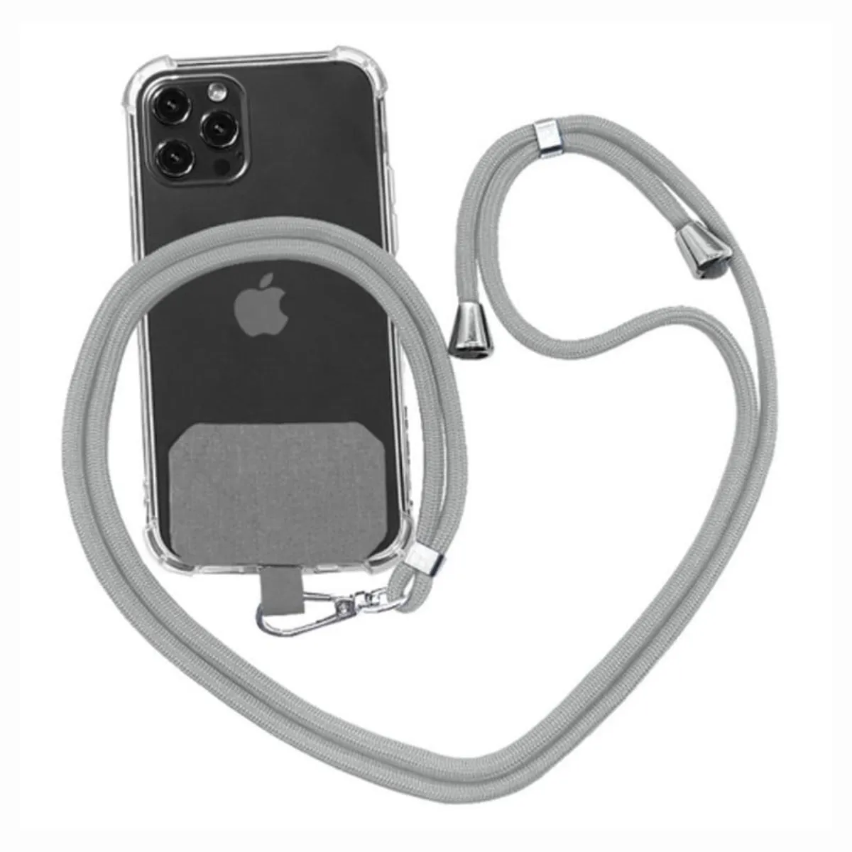 GENERICO - Lanyard de Nylon Para Celular - Gris