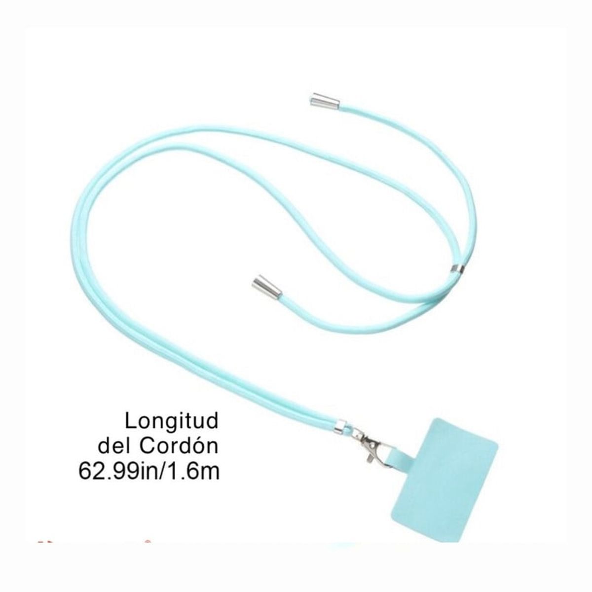 GENERICO - Lanyard de Nylon Para Celular - Celeste