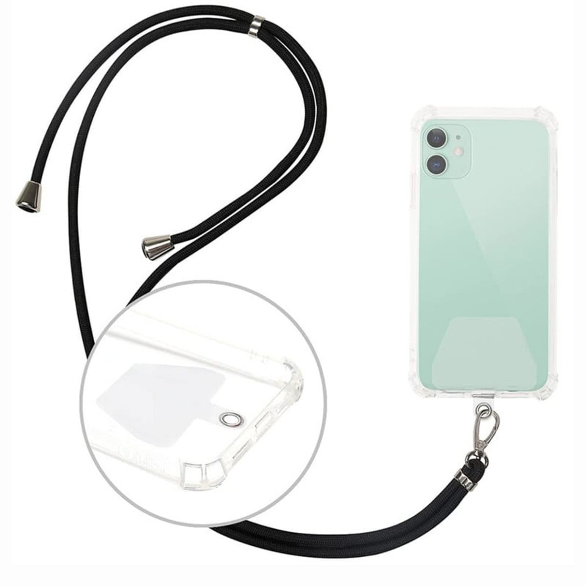 GENERICO - Sujetador de Nylon Para Celular - Negro